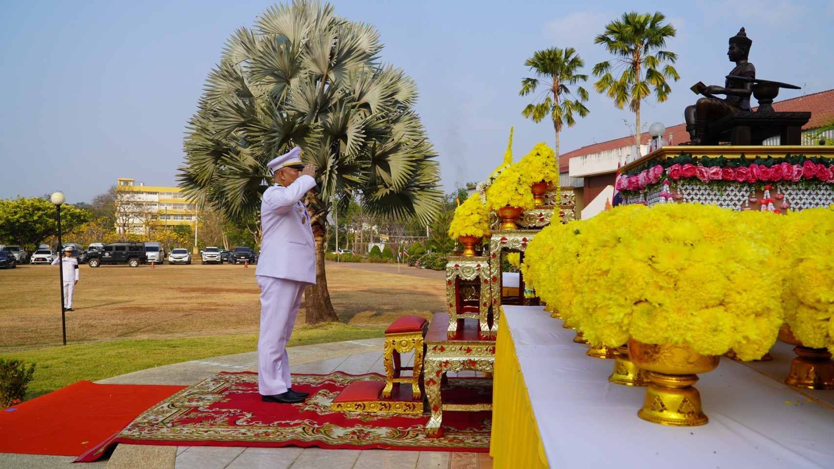 title - วันที่ 17 มกราคม 2569 นายวิทูล ปฏิรูปที่ดินจังหวัดปราจีนบุรี มอบหมายให้ ข้าราชการ  และเจ้าหน้าที่ ส.ป.ก.ปราจีนบุรี เข้าร่วมพิธี วางพานพุ่มถวายสักการะ พระบรมรูปพ่อขุนรามคําแหง เนื่องในวันพ่อขุนรามคําแหงมหาราช